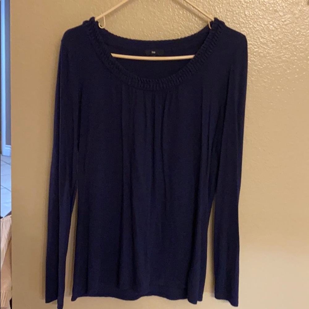 Gap navy blue long sleeve top